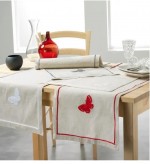 Chemin de table en coton Opaline