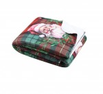 Plaid a poils doux 130 x 160 cm Pere noel